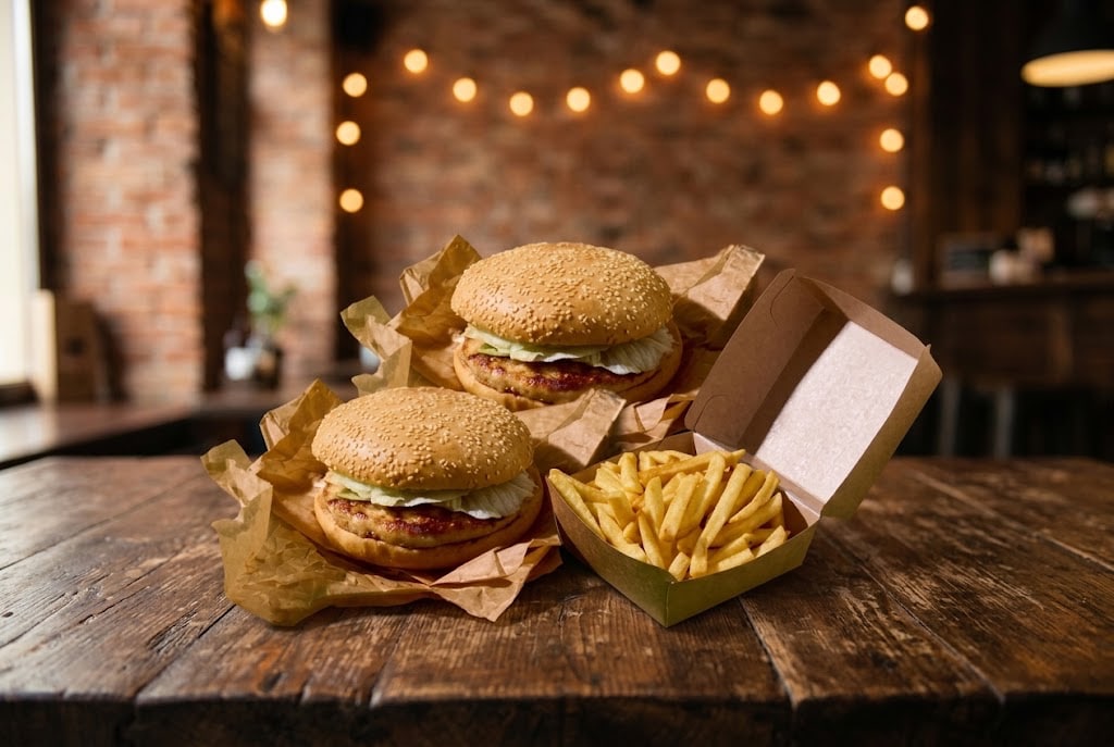 2x Chicken Burger XL and French Fries