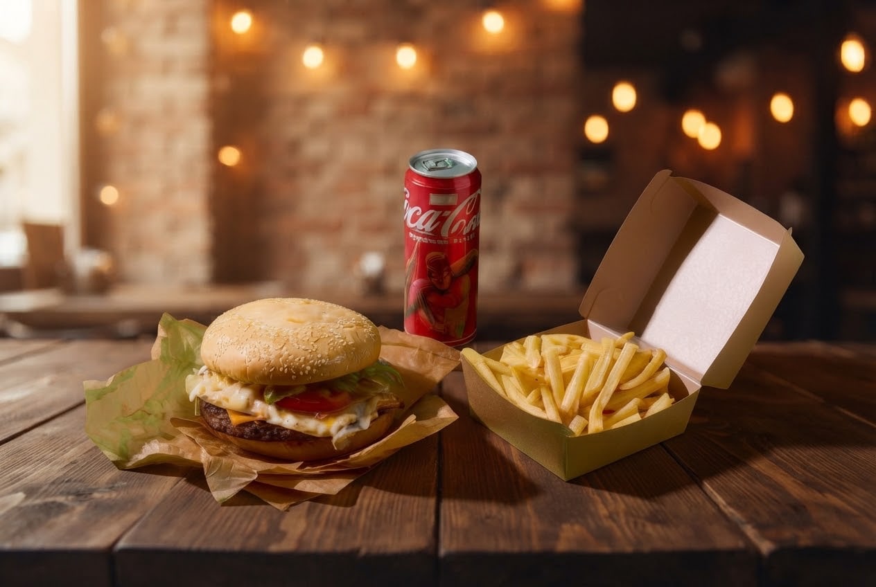 Egg Burger XL Menü